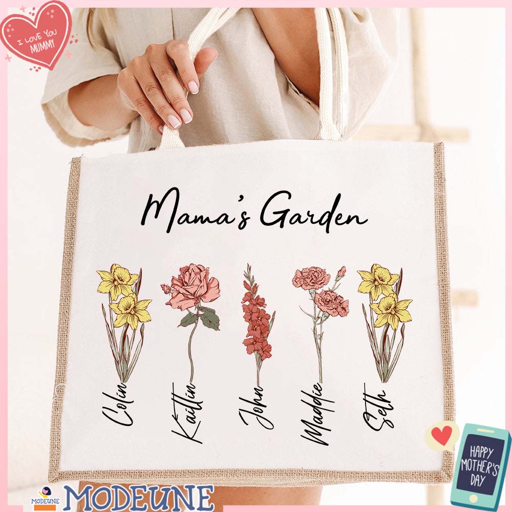 Mama's Garden is Her Children Customized Tote Bags