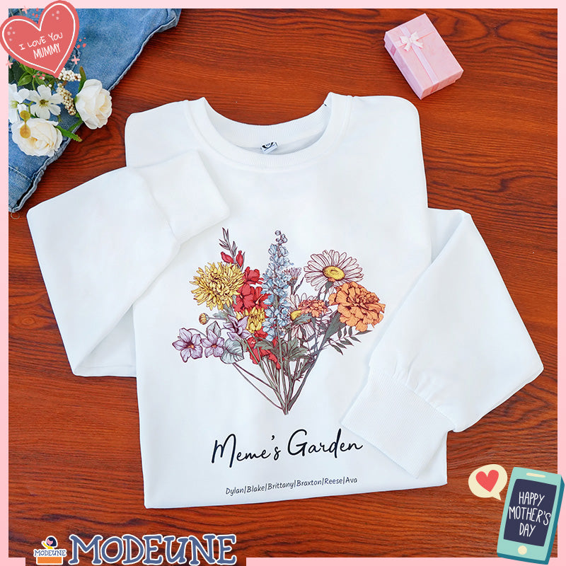 Mamas Garten ist ihr Kinder-Hoodie/Rundhalsausschnitt/T-Shirt (KI verarbeitet)