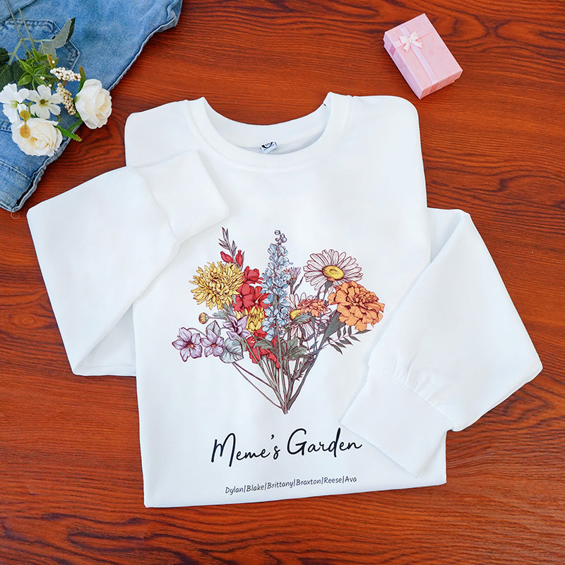 Mamas Garten ist ihr Kinder-Hoodie/Rundhalsausschnitt/T-Shirt (KI verarbeitet)