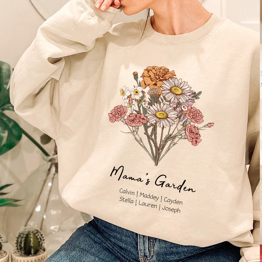 Mamas Garten ist ihr Kinder-Hoodie/Rundhalsausschnitt/T-Shirt (KI verarbeitet)