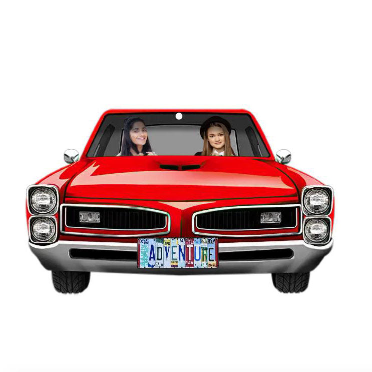 🚙 Portachiavi personalizzato con foto di Muscle Car GTO