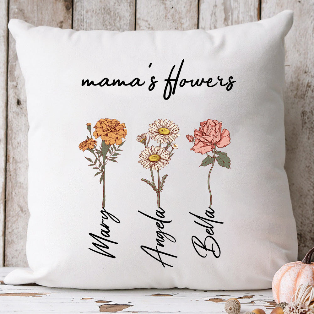 Mama's Garden is Her Children Custom Pillow Cushion