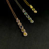 Custom Mother Rings Necklace with Birthstones