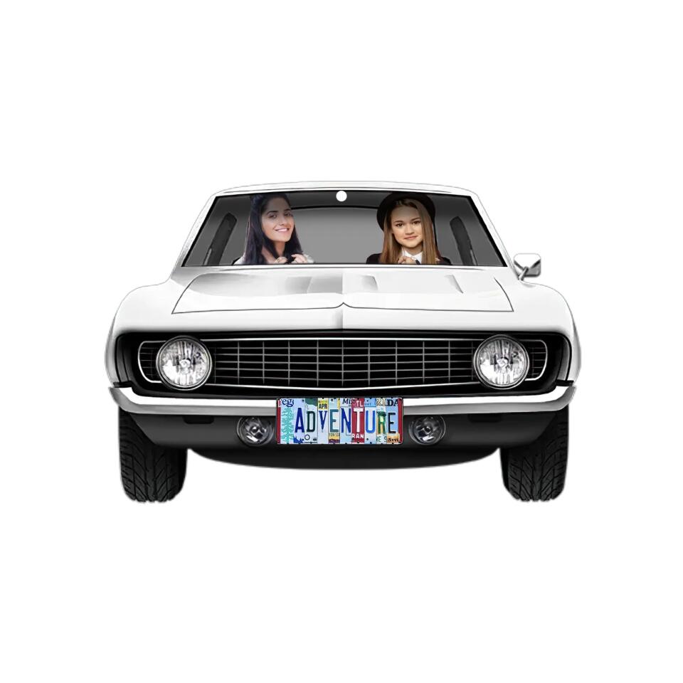 🚙 Portachiavi personalizzato con foto di Muscle Car Camaro