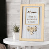 Personalised Mum You Are the Piece that Holds Us Together Puzzle Pieces Name Sign