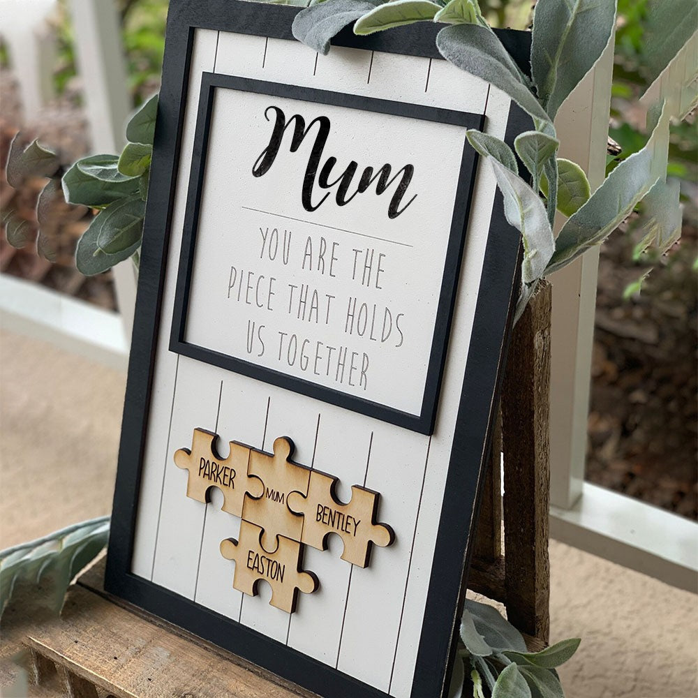 Personalised Mum1-20 Puzzle Pieces Name Sign🎁