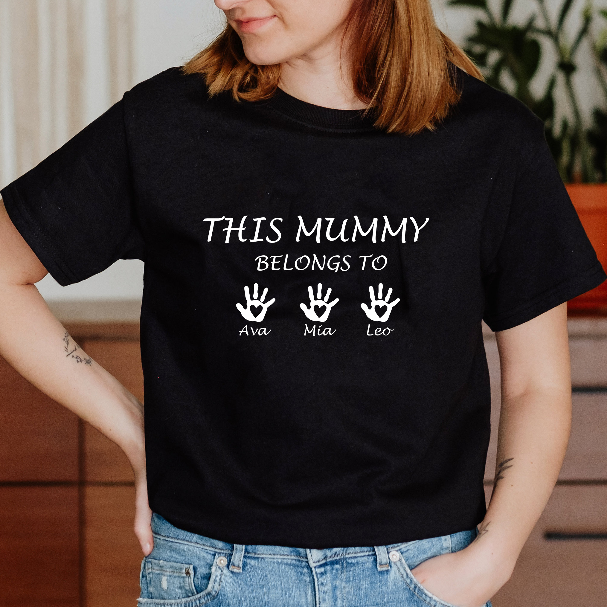 Dieser Mummy Belongs Custom Mama Hoodie 